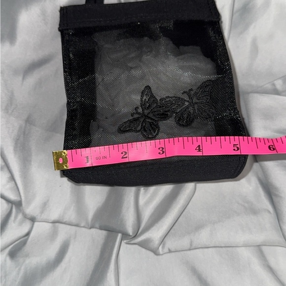 Elegant Black Sheer Women's tiny mesh Bag - Picture 6 of 7